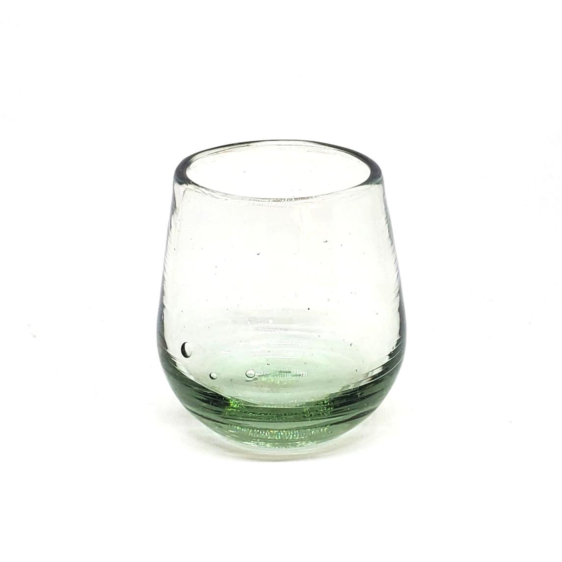 New Items / Clear 6 oz Roly Poly Glasses (set of 6) / Our Clear Blown Glasses are individually handcrafted from recycled glass, making each of them unique works of art.